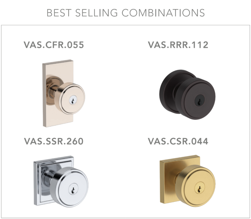 Baldwin - Reserve Collection - Keyed Knobs - Vashon Door Knob (Entry)