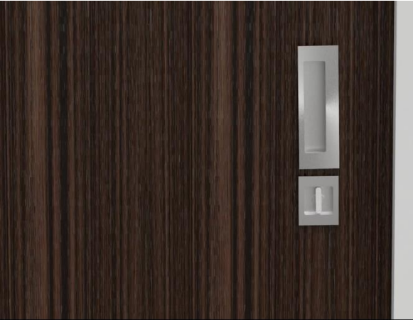 Accurate - Vertical Rod Sets - 9500VR Flush Pull Trim Concealed Fastener (Entry)