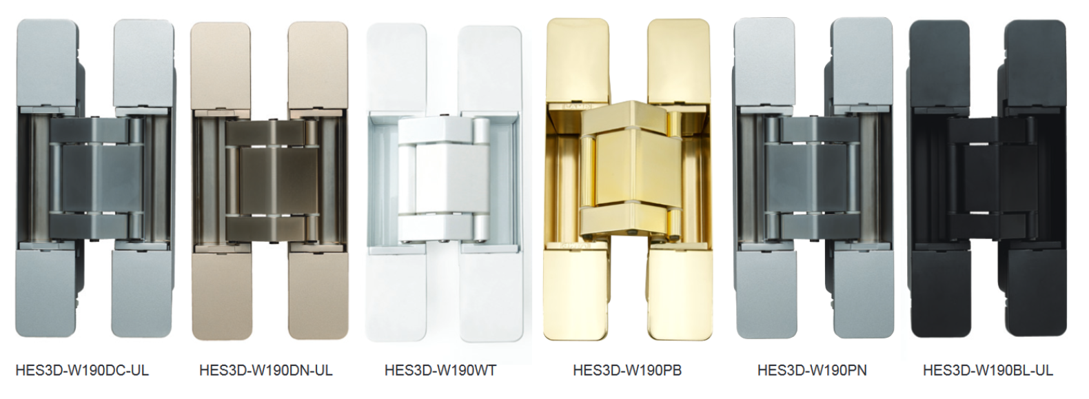 Sugatsune HES3D-W190 3-Way Adjustable Concealed Hinge For Cladded Doors (Each)
