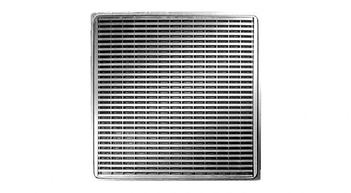 Infinity Drain - 4" x 4" Square Center Drain - WD 4 Wedge Wire Series Drain (Complete Kit)