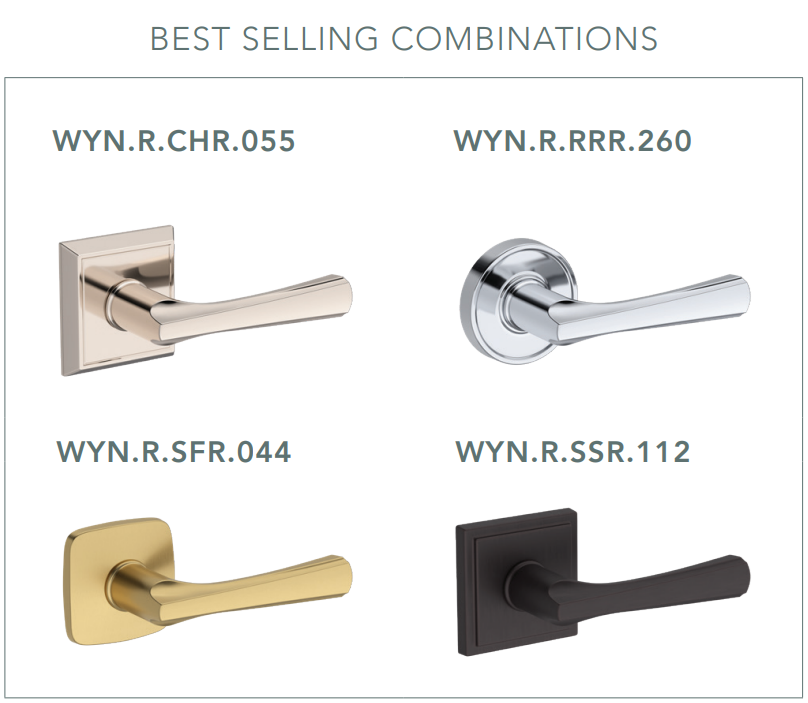 Baldwin - Reserve Collection - Interior Levers - Wyndcliff Door Lever (Full Dummy)