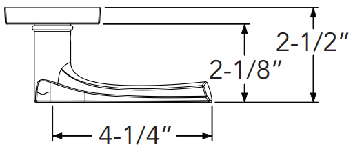 Baldwin - Reserve Collection - Interior Levers - Wyndcliff Door Lever (Passage)