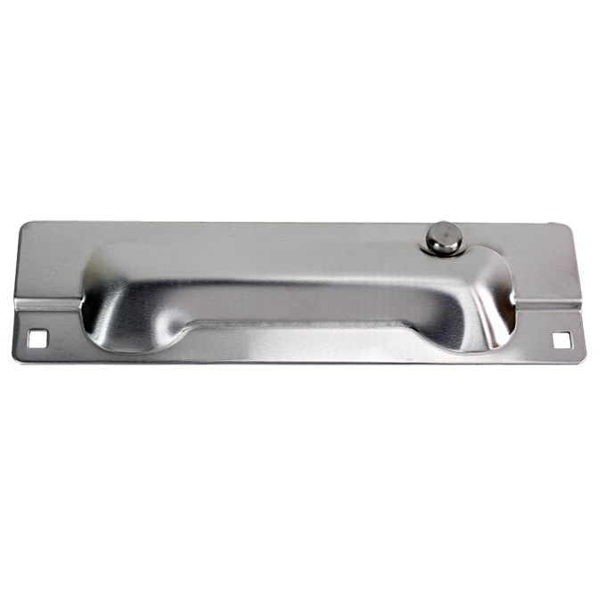 Cal-Royal GJLPG2 Latch Guard Protector - 3" x 11 1/2" Brushed Stainless
