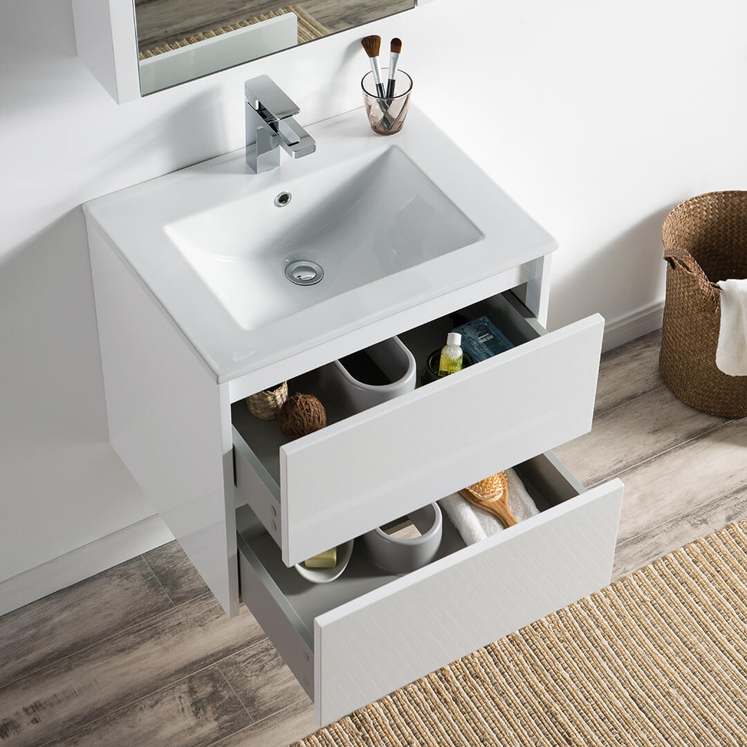 Blossom Wall Mount 24 Inch Valencia Vanity (Wasbasin NOT included)
