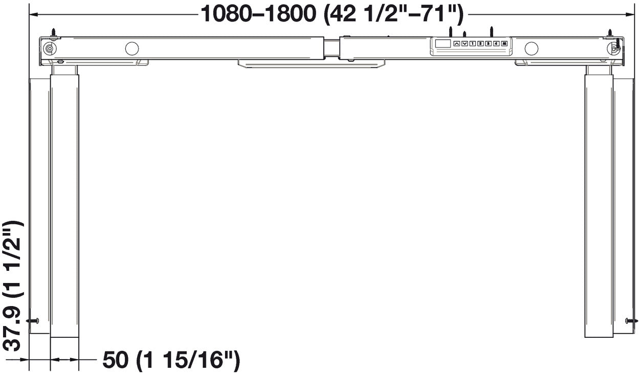 Hafele Double Adjustable Column, AdjusTableSystem
