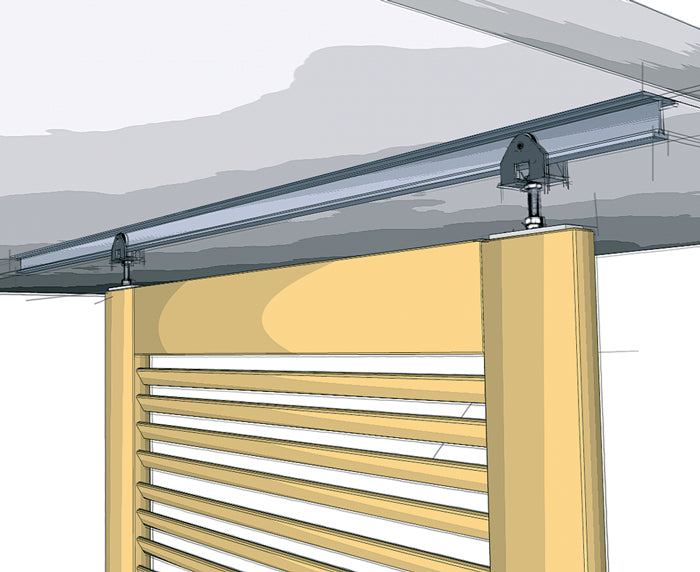 Hettich Grant 1210 Hardware Kit 225lbs (Track NOT included )