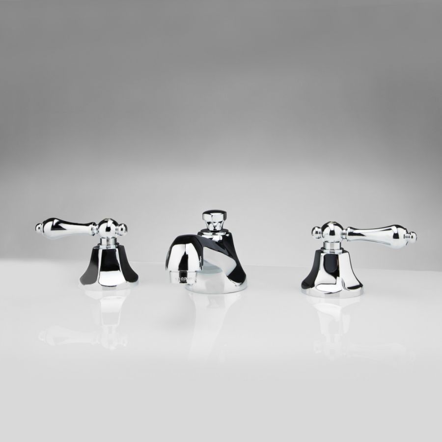 Maidstone Nouveau Widespread Bathroom Sink Faucet - Metal Lever Handles