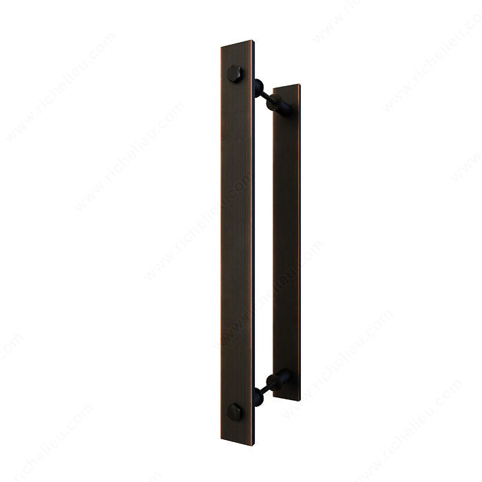 Flat Bar Door Handle - Back to Back