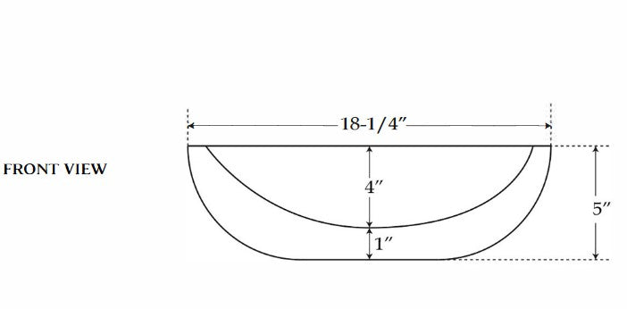 Maidstone White Marble Vessel Sink