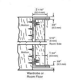 Stanley 342 Wardrobe Pivot Brushed Chrome