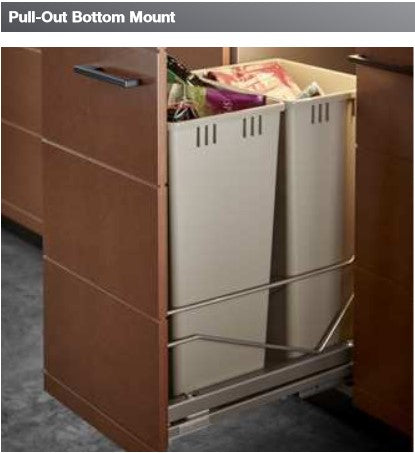 Hafele Waste Bin Pull-Out, Kesseböhmer Bottom Mount