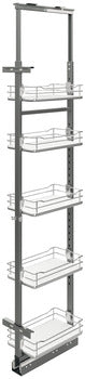 Hafele Pullout Pantry Full extension with soft closing mechanism