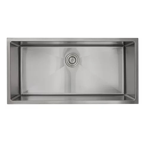 Nantucket Sinks SR3618-16 Pro Series 36" Single Bowl Undermount Stainless Steel Kitchen Sink in 16 Gauge