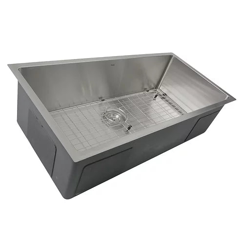 Nantucket Sinks SR3618-16 Pro Series 36" Single Bowl Undermount Stainless Steel Kitchen Sink in 16 Gauge