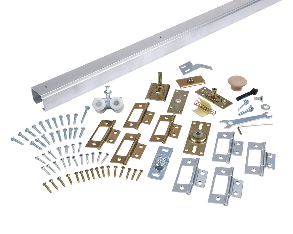 NGP Two-Door Bi-Fold Track Set - 75lb. (Aluminum)