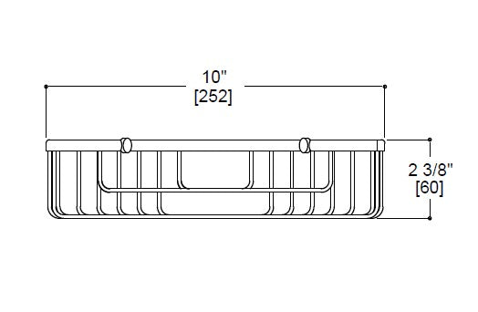 Kartners Corner Mount Wire Basket 6”