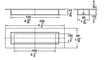 Hafele Flush Pull for Wood Door