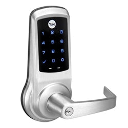 Yale nexTouch AUNT-620-NR-626-A Satin Chrome Commercial Garde 1 nexTouch Keypad Lever