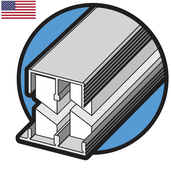 Epco Sliding Door Track Assembly No.10 For 1/2" Doors