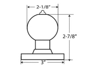 Cal-Royal Barrington BA Series Lockset Brushed Stainless
