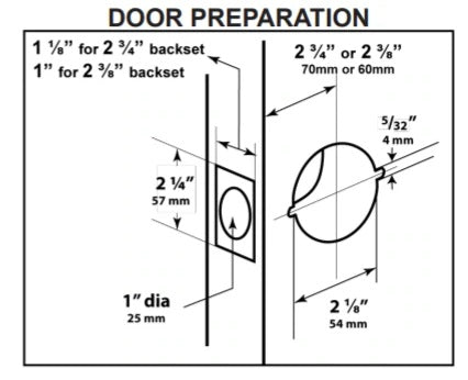 Cal-Royal Barrington BA Series Lockset Brushed Stainless