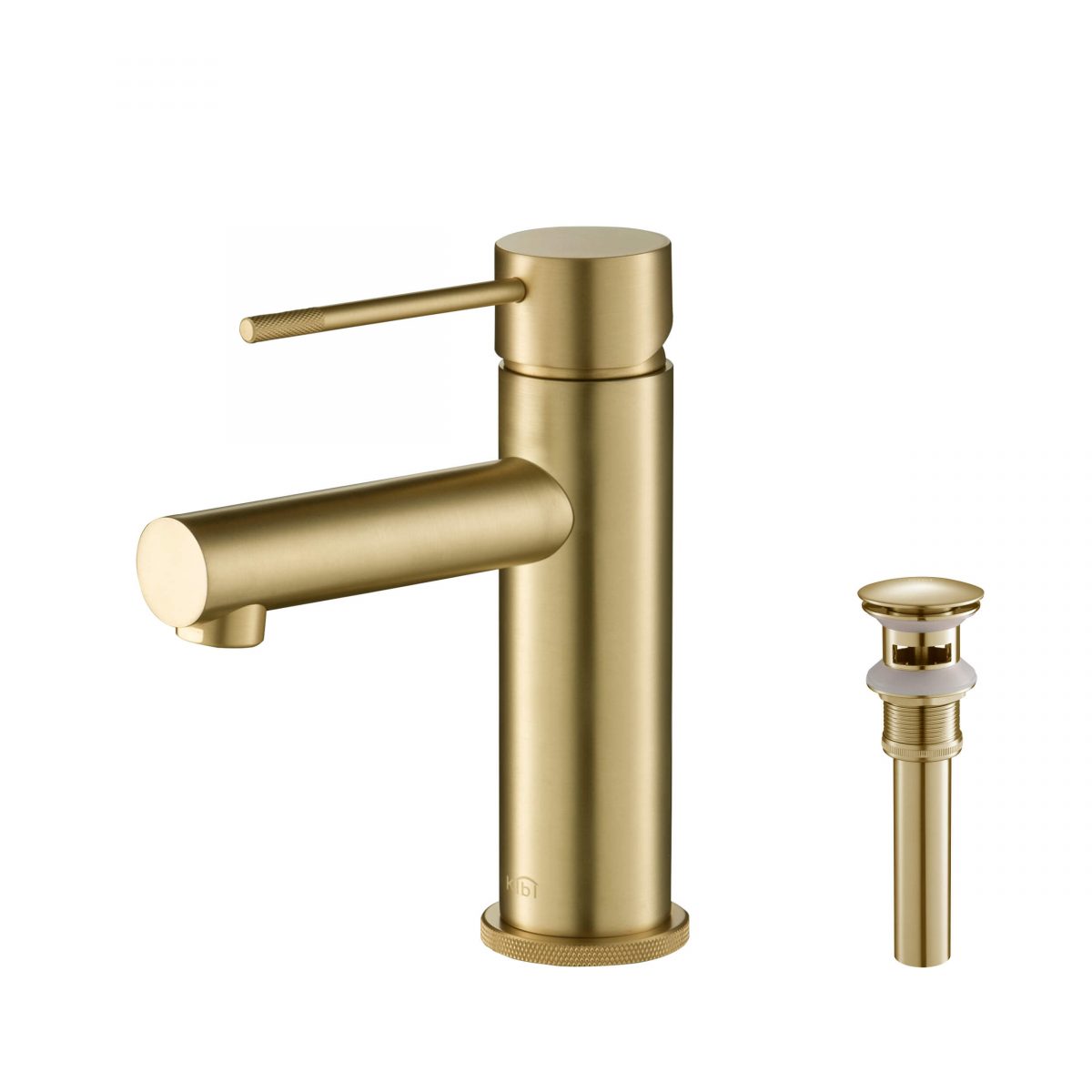 KIBI Circular X Brass Single Handle Bathroom Vanity Faucet