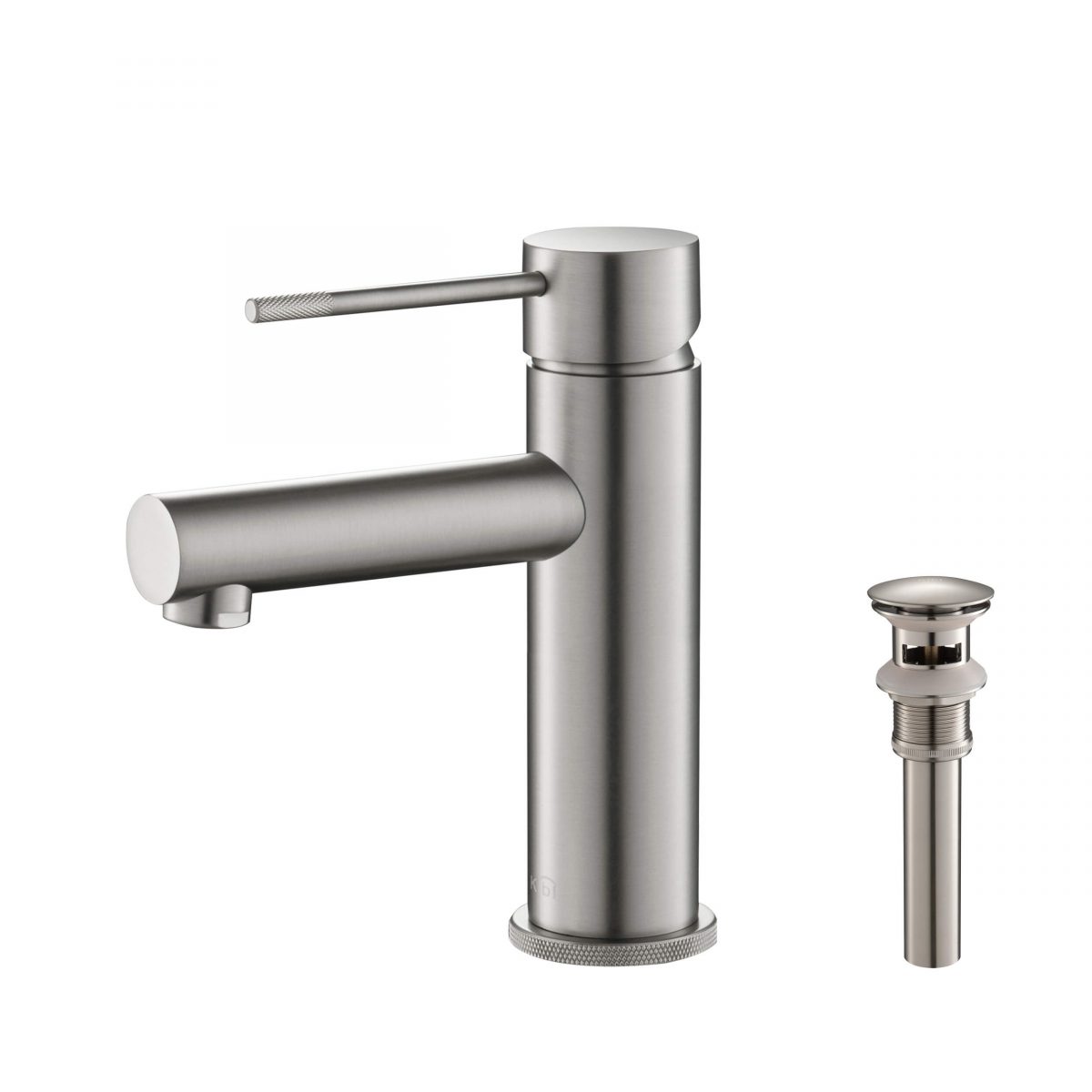 KIBI Circular X Brass Single Handle Bathroom Vanity Faucet