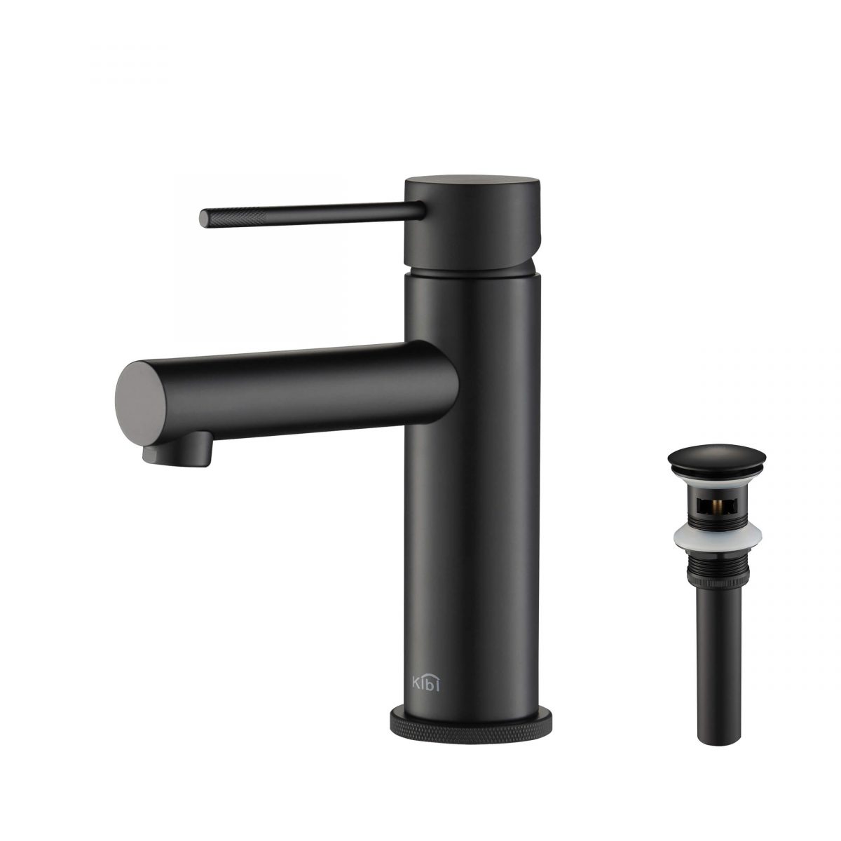 KIBI Circular X Brass Single Handle Bathroom Vanity Faucet