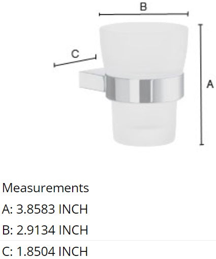 Smedbo - AIR Holder with Tumbler AK343