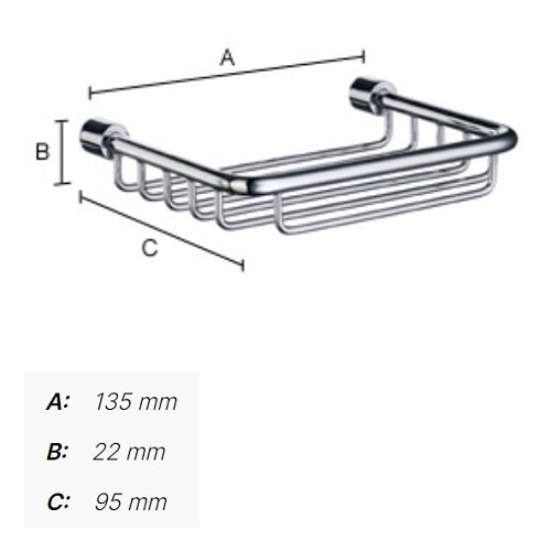 Smedbo - SIDELINE Basic Shower Basket, DK1005
