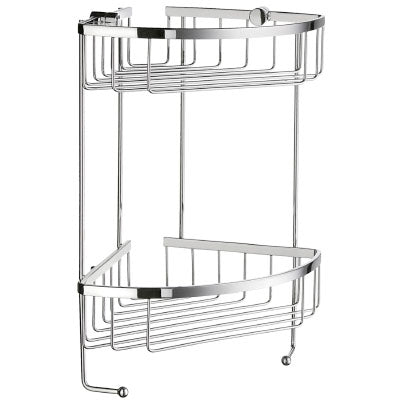 Smedbo - SIDELINE Design Corner Shower Basket, Double, DK2031, DS2031