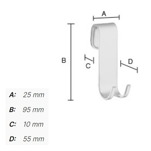 Smedbo - SIDELINE Hook for Soap Baskets, DK2111