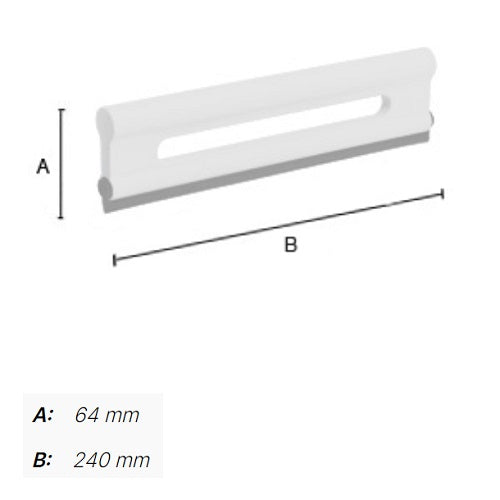 Smedbo - SIDELINE Shower Squeegee with easy-grip handle, DB2145, DX2145