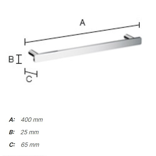 Smedbo - OUTLINE Guest Towel Rail/Towel Rail, FK300