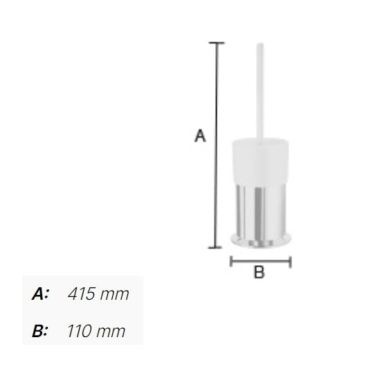 Smedbo - OUTLINE Toilet Brush incl. Container, FK311