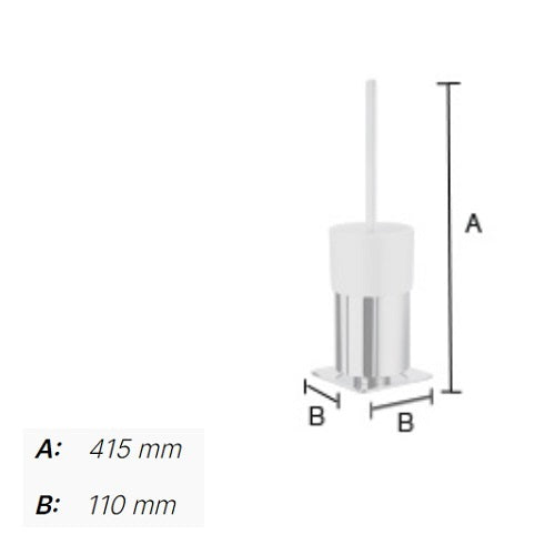 Smedbo - OUTLINE Toilet Brush incl. Container, FK321P