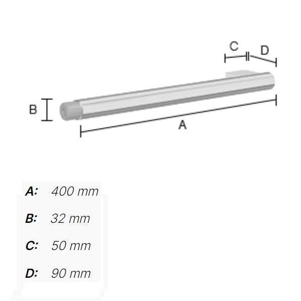 Smedbo - LIVING Fixing Point for Grab bar - Short, Polished Chrome FK820