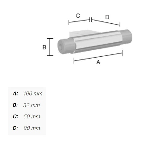 Smedbo - LIVING Connection T-shape for Grab bar, FK830