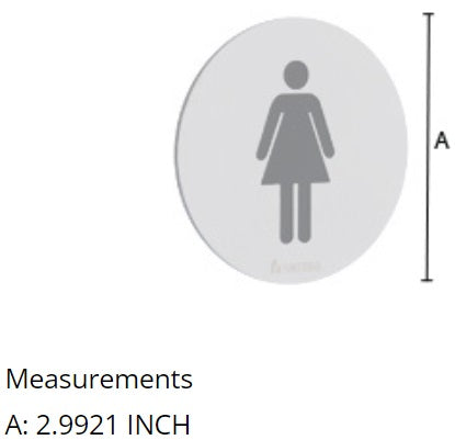 Smedbo - XTRA Toilet Sign – Lady
