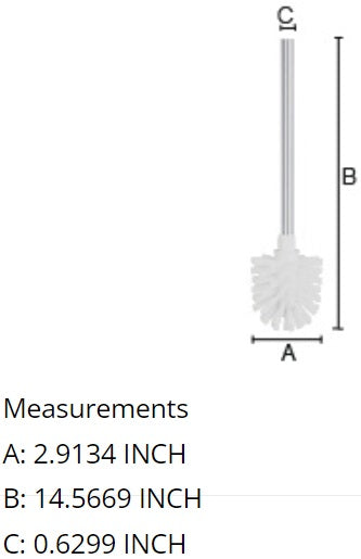 Smedbo - XTRA Spare Brush with Handle Polished Stainless Steel