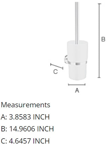 Smedbo - HOME Toilet Brush incl. Container | Porcelain