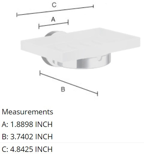 Smedbo - HOME Holder with Soap Dish | Porcelain