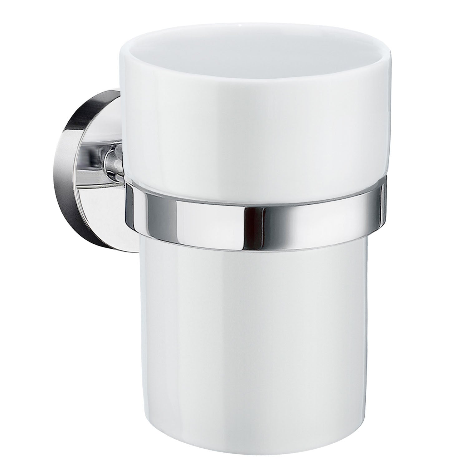 Smedbo - HOME Holder with Tumbler | Porcelain