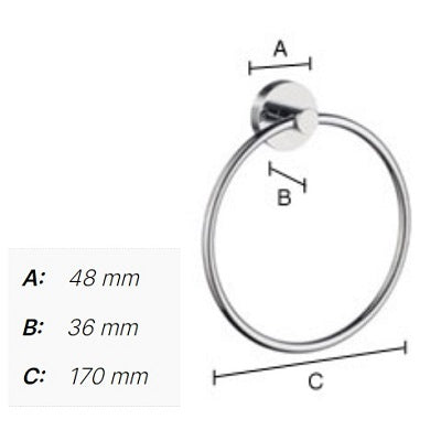 Smedbo - HOME Towel Ring - HK343, HS343