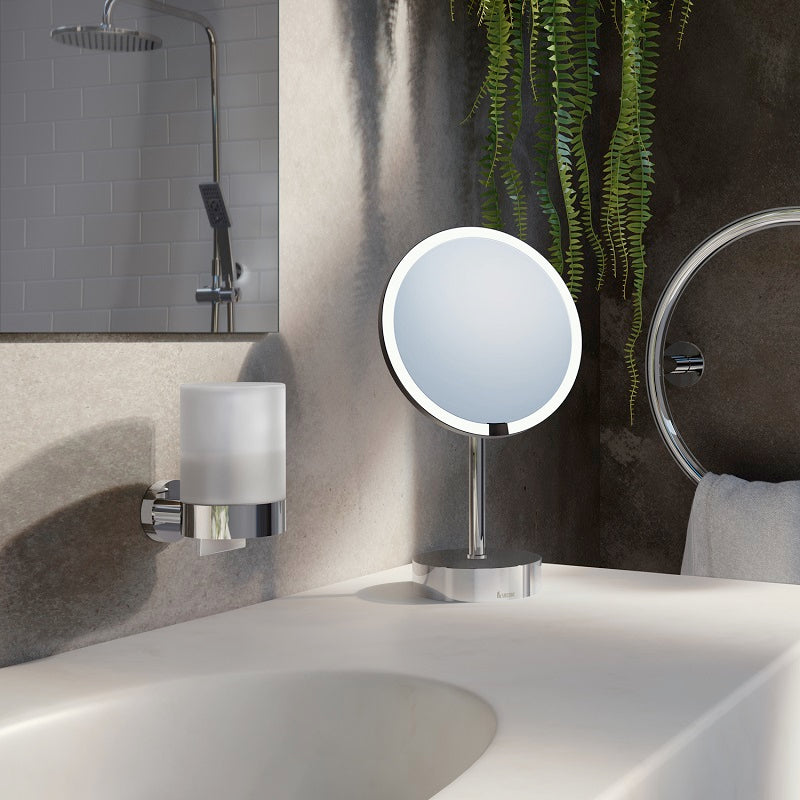 Smedbo - HOME Holder with Glass Soap Dispenser