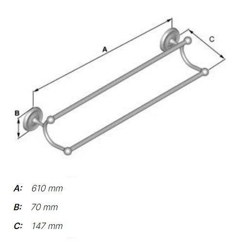 Smedbo - VILLA Toilet Brush, K2364, V2364
