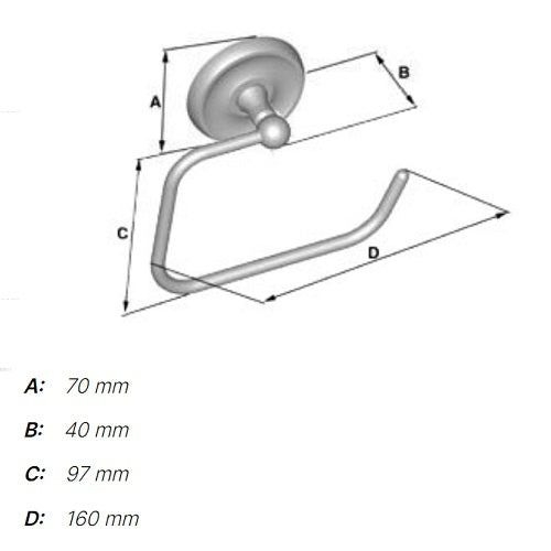 Smedbo - VILLA Toilet Roll Holder, K241, V241