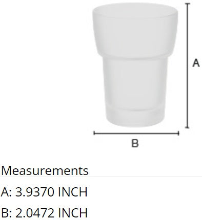 Smedbo - XTRA Spare Frosted Glass Tumbler