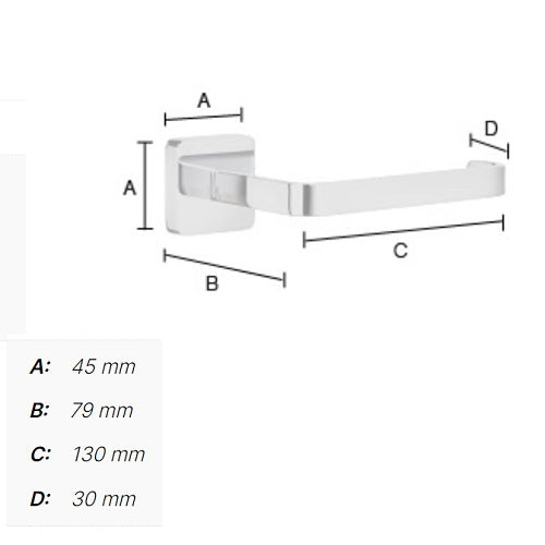 Smedbo - ICE Fixed Toilet Roll Holder, Polished Chrome OK3411