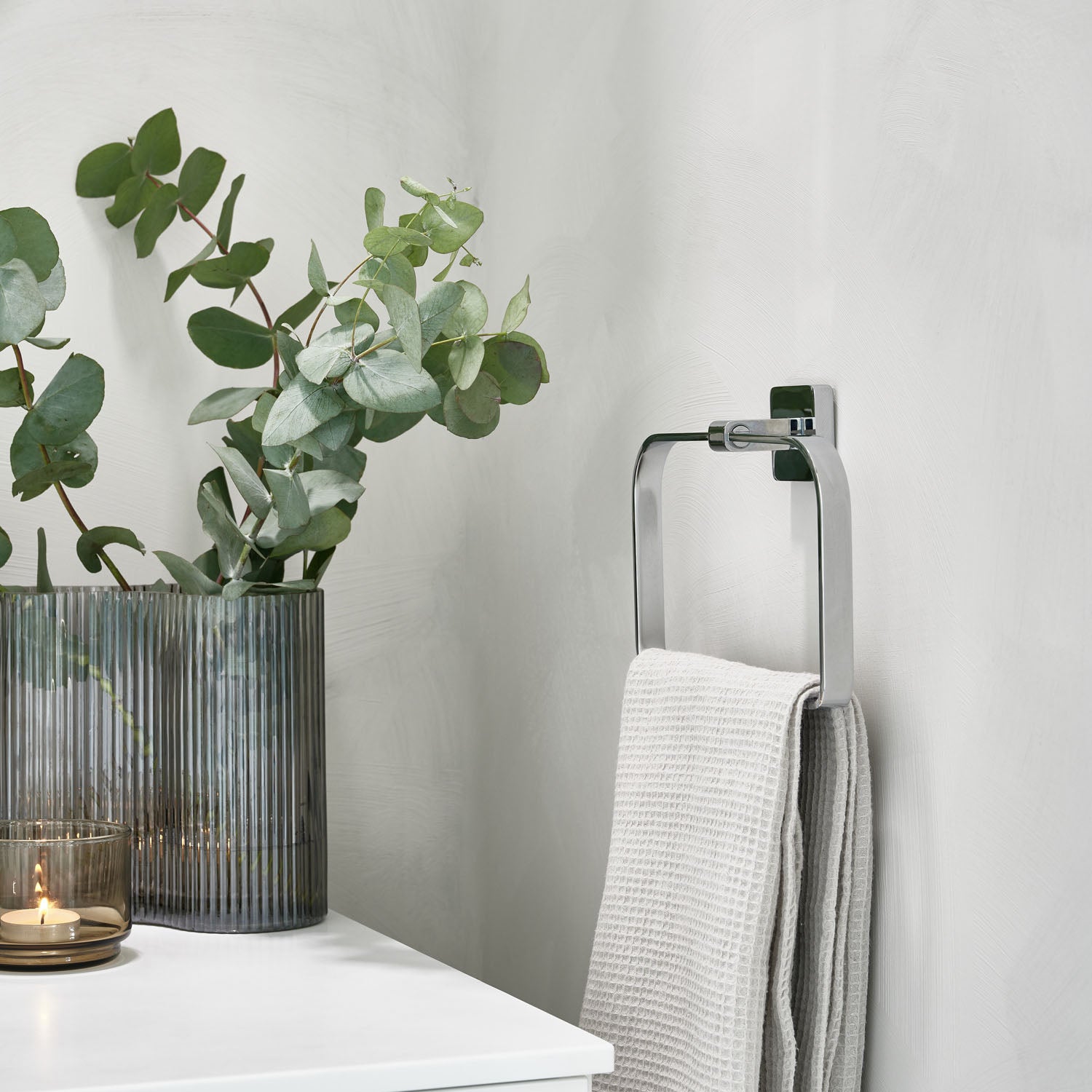 Smedbo - ICE Towel Ring, Polished Chrome OK344